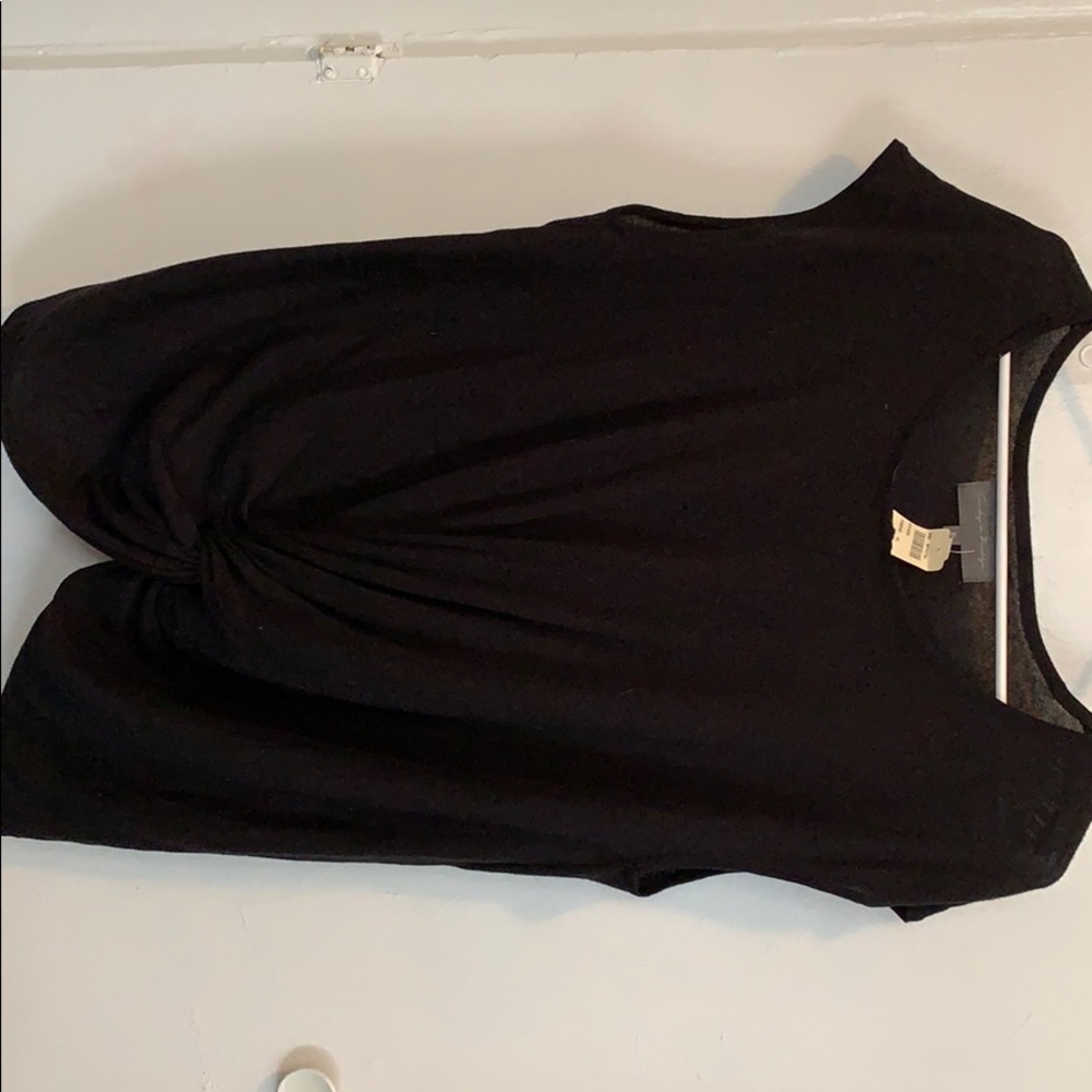 Sunday in Brooklyn Black Knotted Top